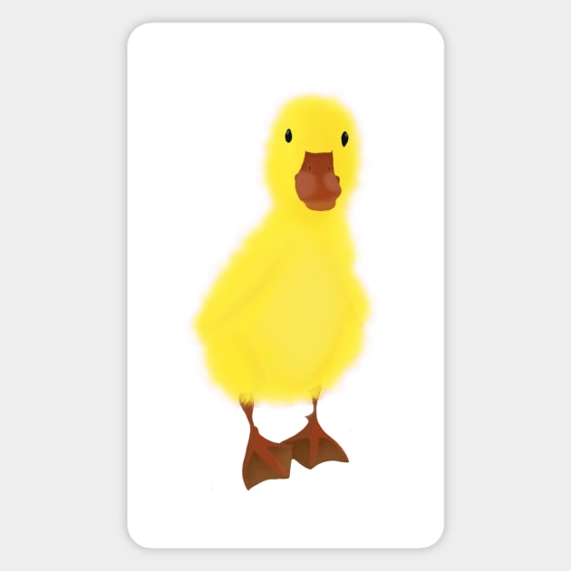 yellow duck Sticker by Rangelik